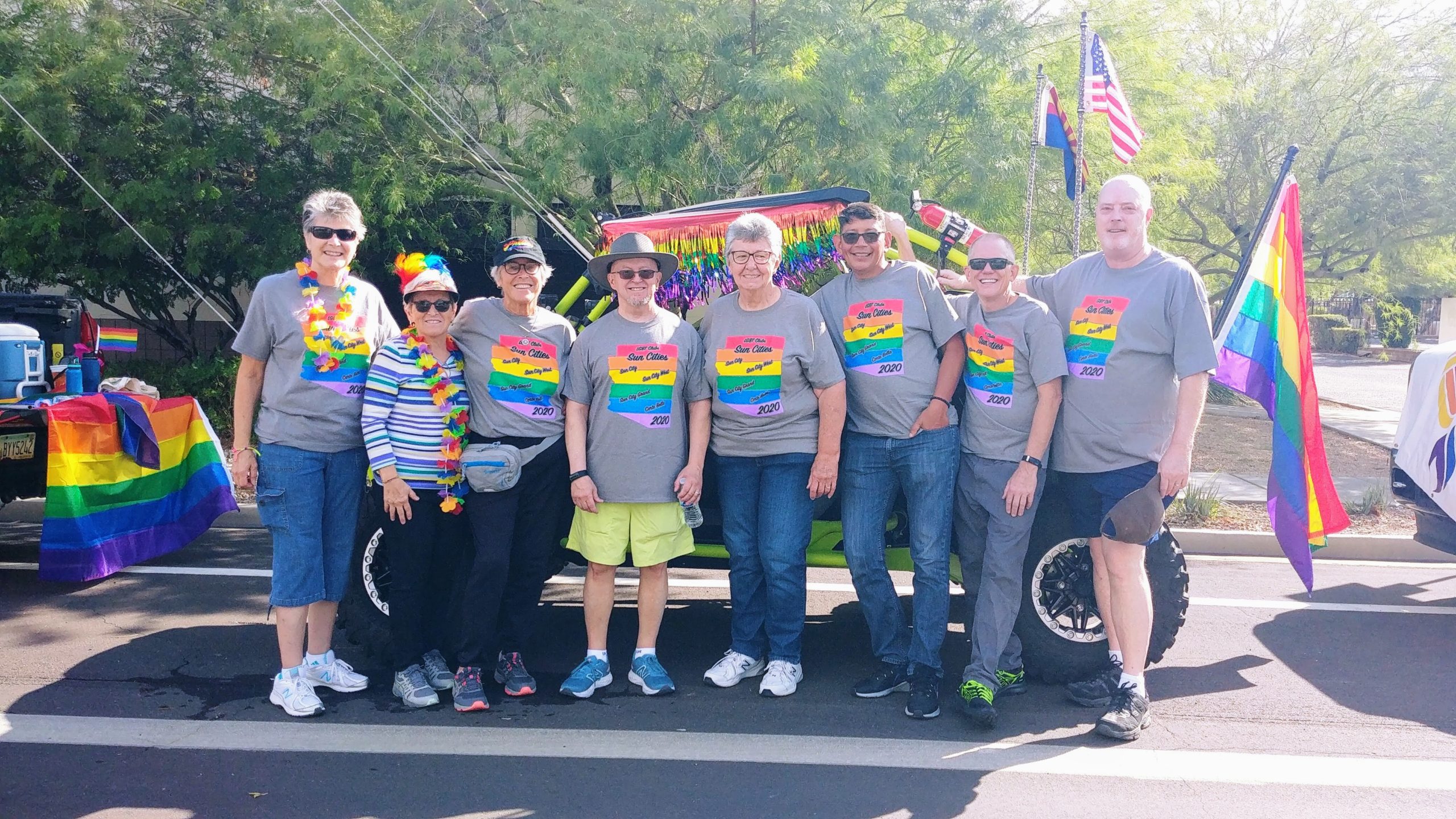 Sun City LGBTQ members at Pride 2022 group